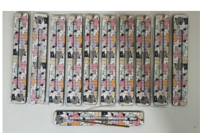 Çubuk Tütsülük MDF Sevimli Kedi Desenli Modeli