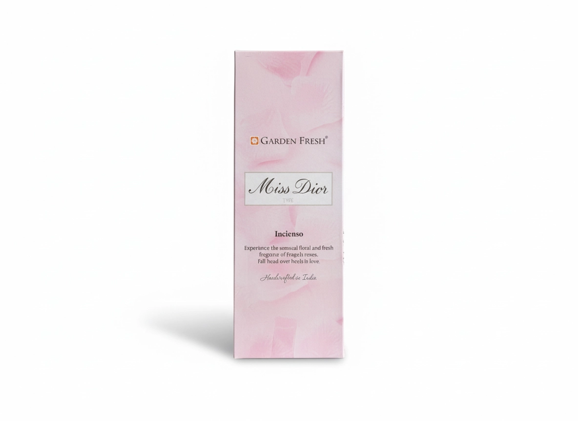 Garden Fresh Miss Dior Type Kokulu Altıgen 20 Adet Çubuk Tütsü