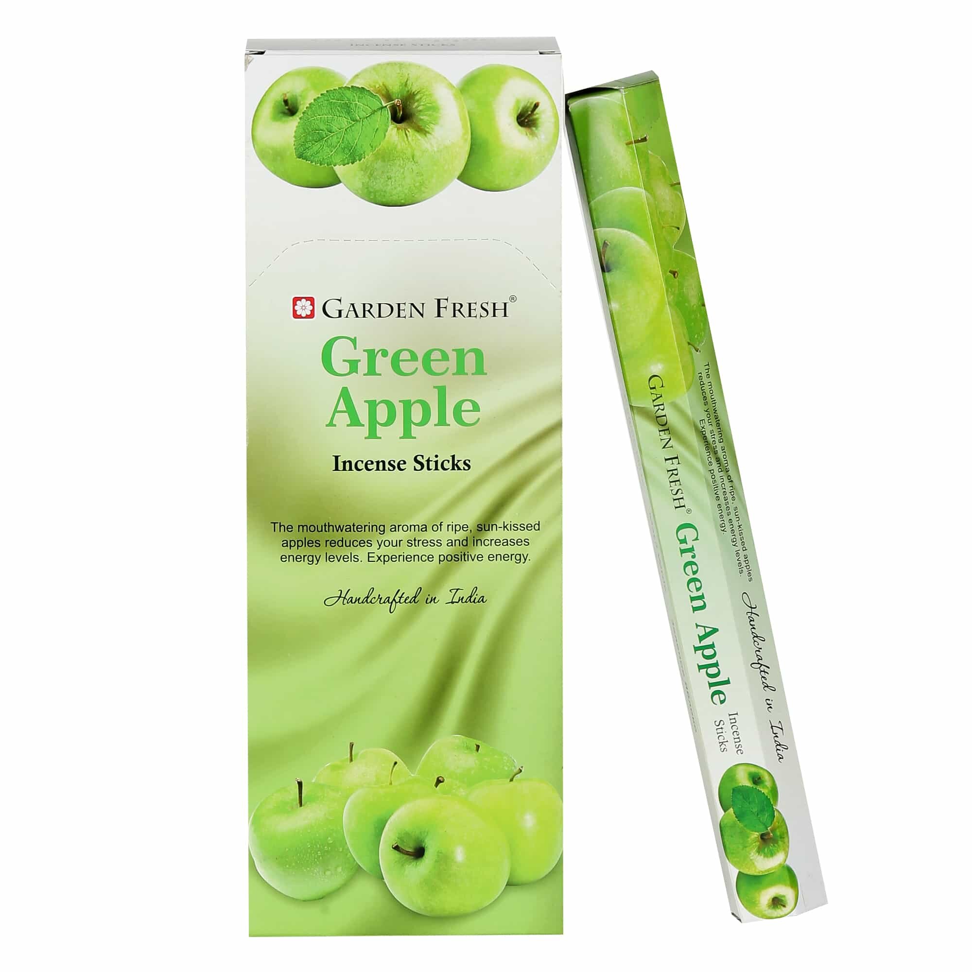 Garden Fresh Green Apple (Yeşil Elma) Kokulu Altıgen 20 Adet Çubuk Tütsü