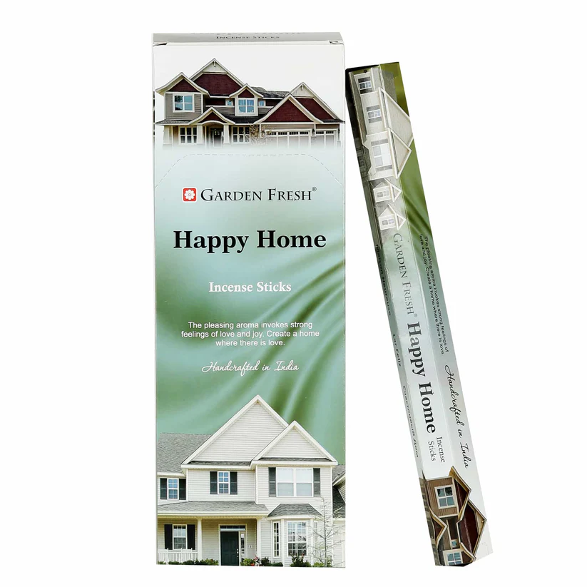 Garden Fresh Happy Home (Mutlu Yuva) Kokulu Altıgen 20 Adet Çubuk Tütsü