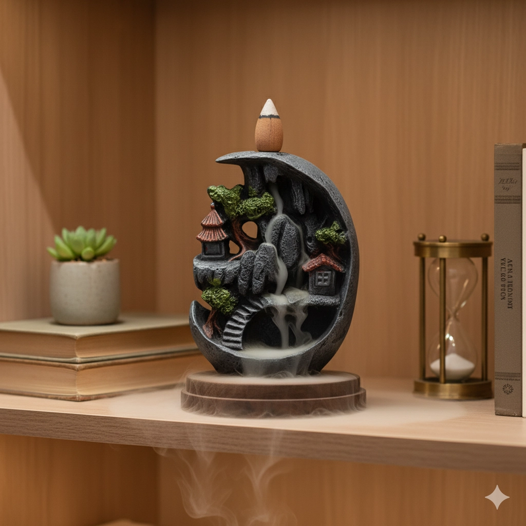 Hilal Japon Evi Şelale Geri Akış Tütsülük