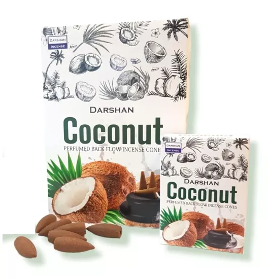 Darshan Coconut Kokusu Şelale Geri Akışlı Tütsü