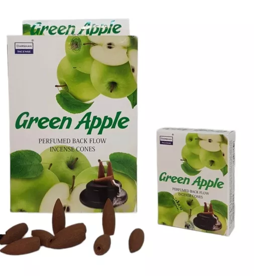 Darshan Green Apple Kokusu Şelale Geri Akışlı Tütsü