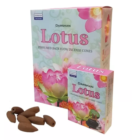 Darshan Lotus Kokusu Şelale Geri Akışlı Tütsü