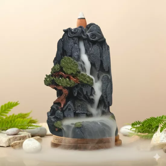 Tek Ev Dağ Şelale Geri Akış Tütsülük