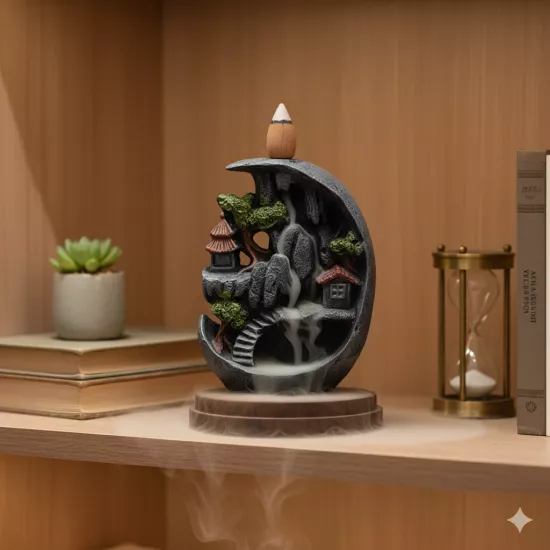 Hilal Japon Evi Şelale Geri Akış Tütsülük