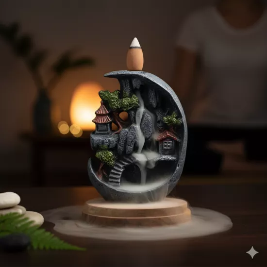 Hilal Japon Evi Şelale Geri Akış Tütsülük