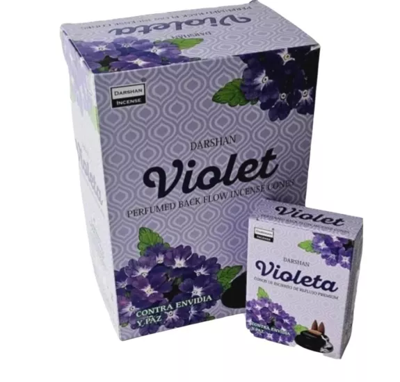 Darshan Violet (Menekşe) Kokusu Şelale Geri Akışlı Tütsü